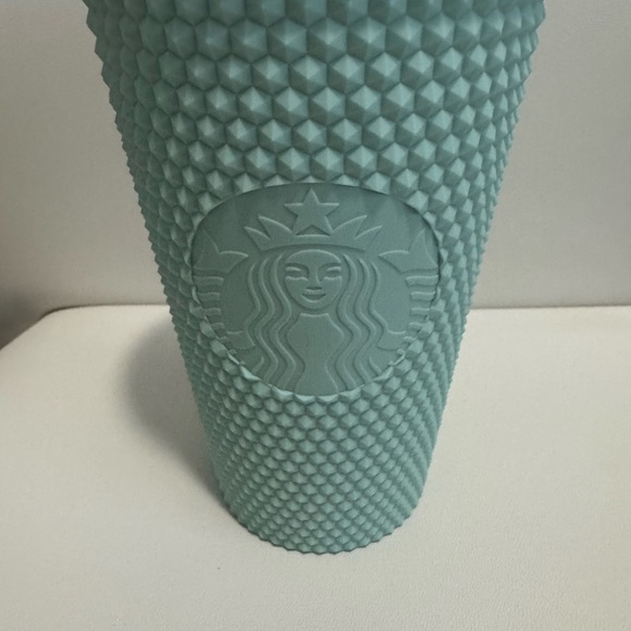 Starbucks Mint Green Textured Tumbler with Lid and Straw 16oz - Picture 2 of 3